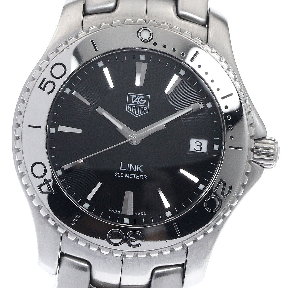 TAG HEUER Link WJ1110-0 Date black Dial Quartz Men's Watch_890795
