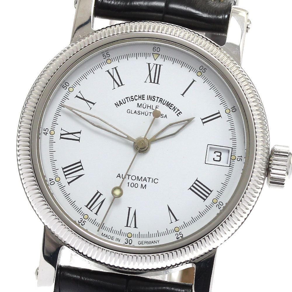 Muhle Glashutte M1-31-60 Date White Dial Automatic Boy's Watch_890796