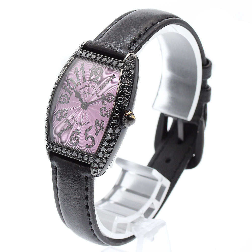 FRANCK MULLER tonneau curvex black magic 1752QZD K18WG Quartz Ladies_890812