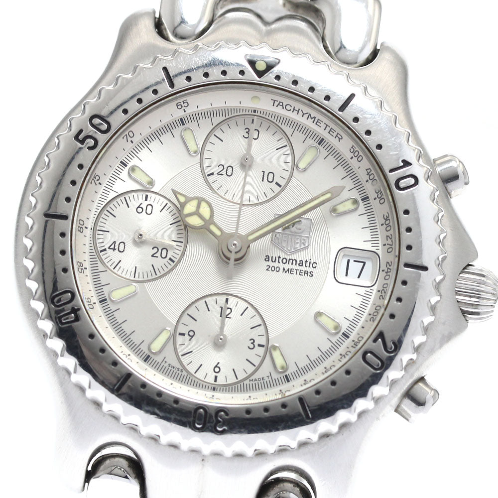 TAG HEUER S/el CG2112-R0 Chronograph Silver Dial Automatic Men's Watch_890813