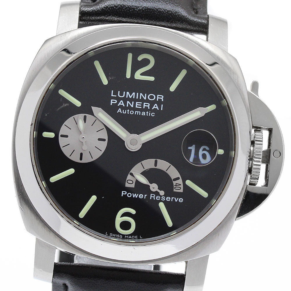 PANERAI Luminor PAM00125 Date power reserve black Dial Automatic Men's_890821