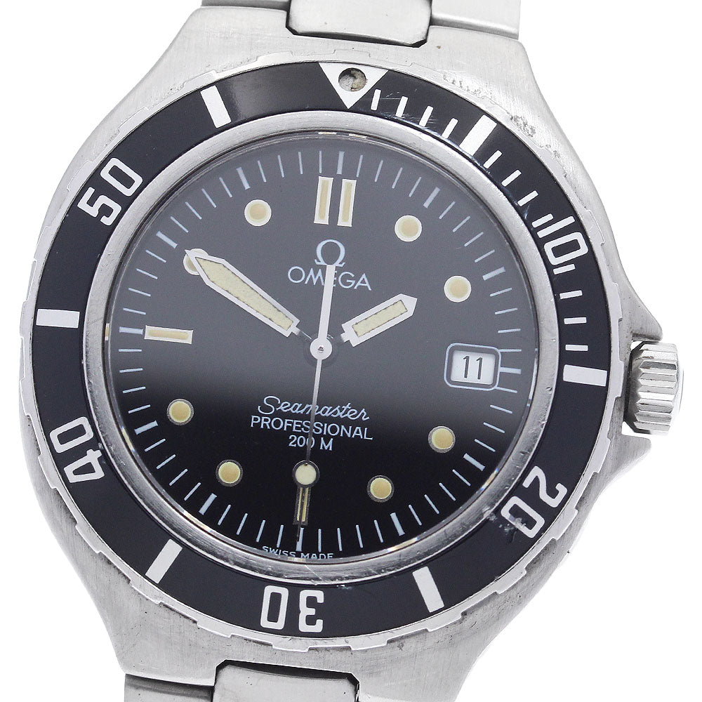 OMEGA Seamaster200 Date black Dial Quartz Men's Watch_890824