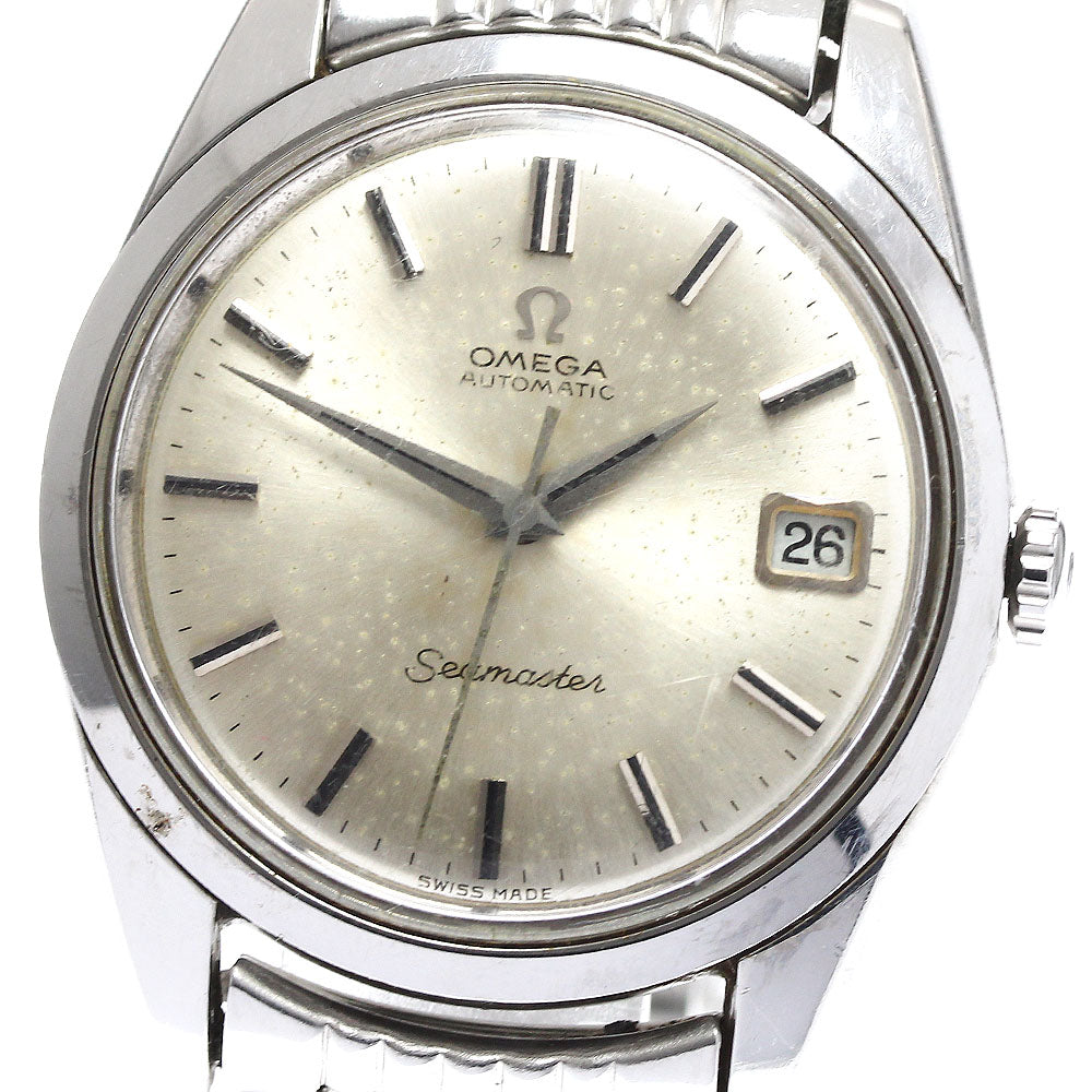OMEGA Seamaster 166.010 Date Cal.565 Rice Bracelet Silver Dial Automatic Men's Watch_890830