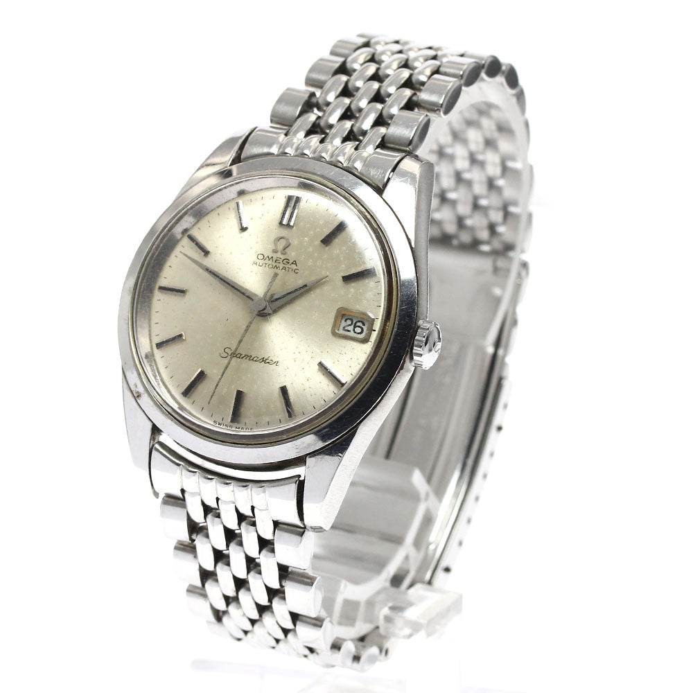 OMEGA Seamaster 166.010 Date Cal.565 Rice Bracelet Silver Dial Automatic Men's Watch_890830