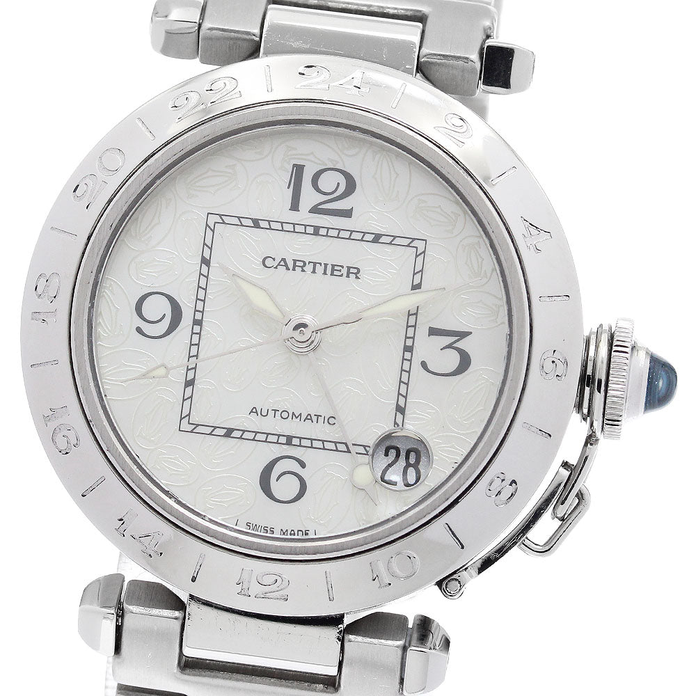 CARTIER Pasha C Meridian 2004 Christmas Limited Edition W3107199 Date White shell Dial Automatic Boy's Watch_890836