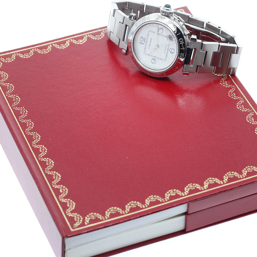 CARTIER Pasha C Meridian 2004 Christmas Limited Edition W3107199 Date White shell Dial Automatic Boy's Watch_890836