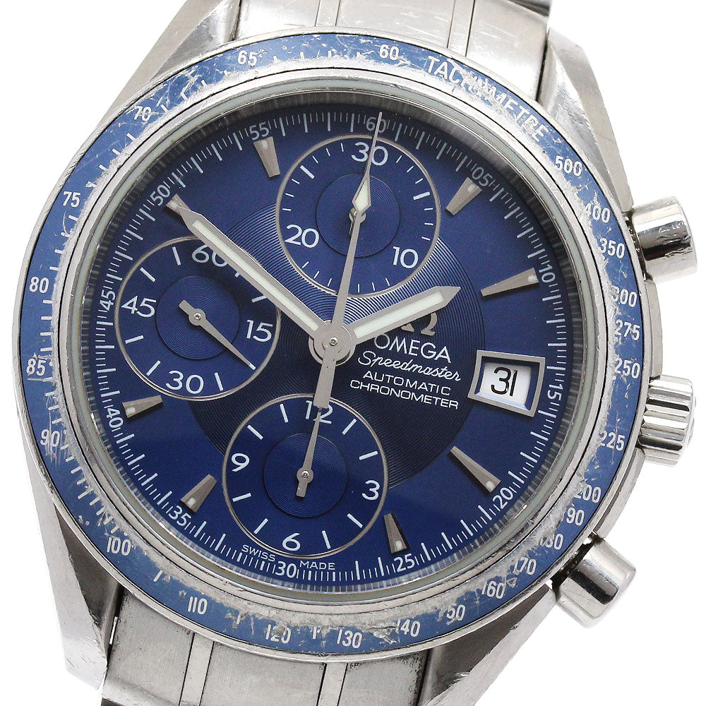 OMEGA Speedmaster 3212.80 Date Chronograph blue Dial Automatic Men's_890837