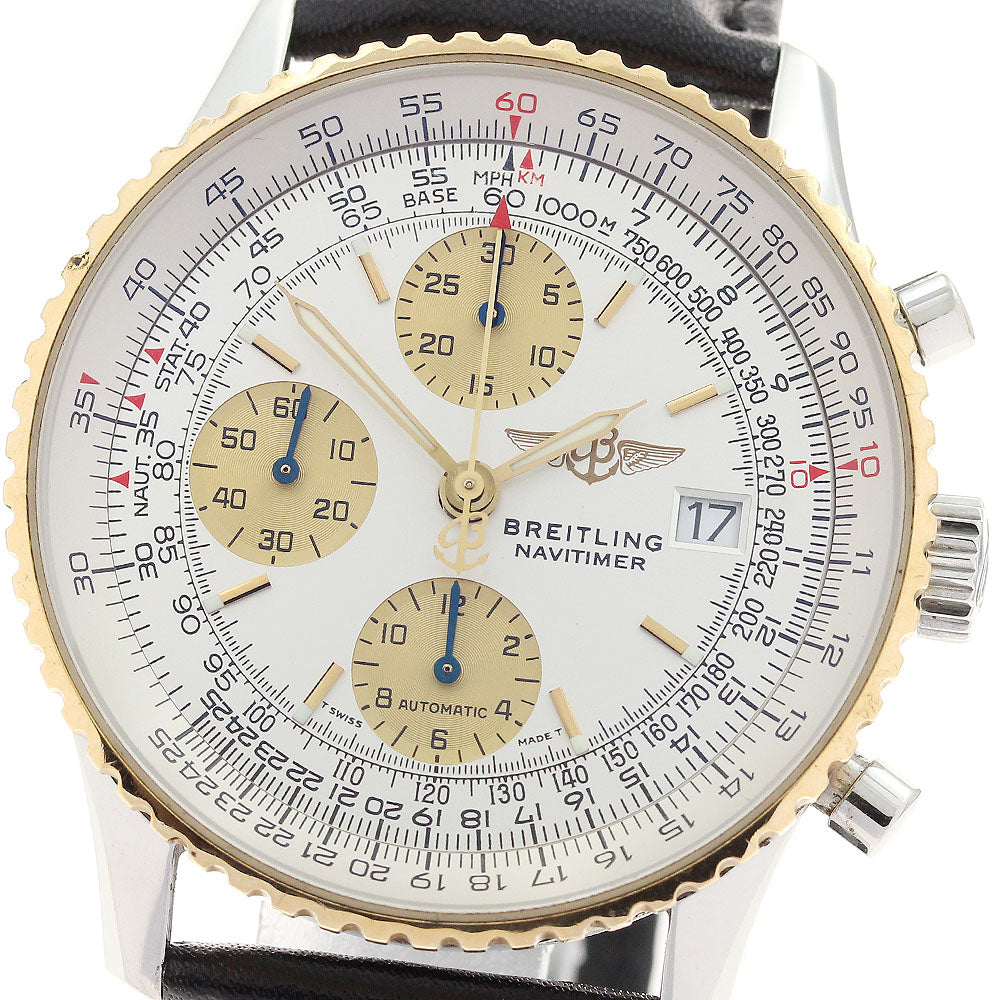 BREITLING Old Navitimer D13322 Chronograph YG bezel Automatic Men's Watch_890846