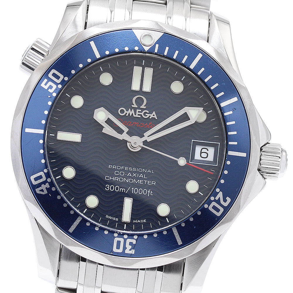 OMEGA Seamaster300 2222.80 Date Co-Axial Navy Dial Automatic Boy's Watch_890850