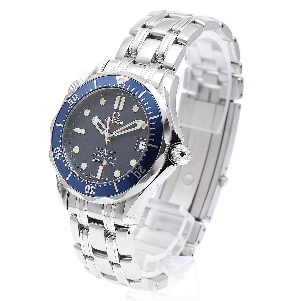OMEGA Seamaster300 2222.80 Date Co-Axial Navy Dial Automatic Boy's Watch_890850