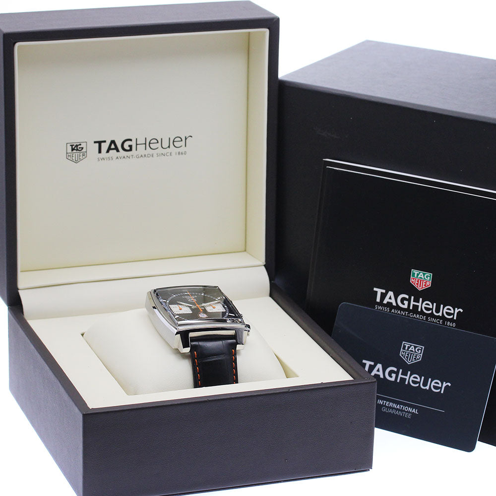 TAG HEUER Monaco Caliber 12 CAW211K Chronograph limited to 1200 pieces black Dial Automatic Men's Watch_890853