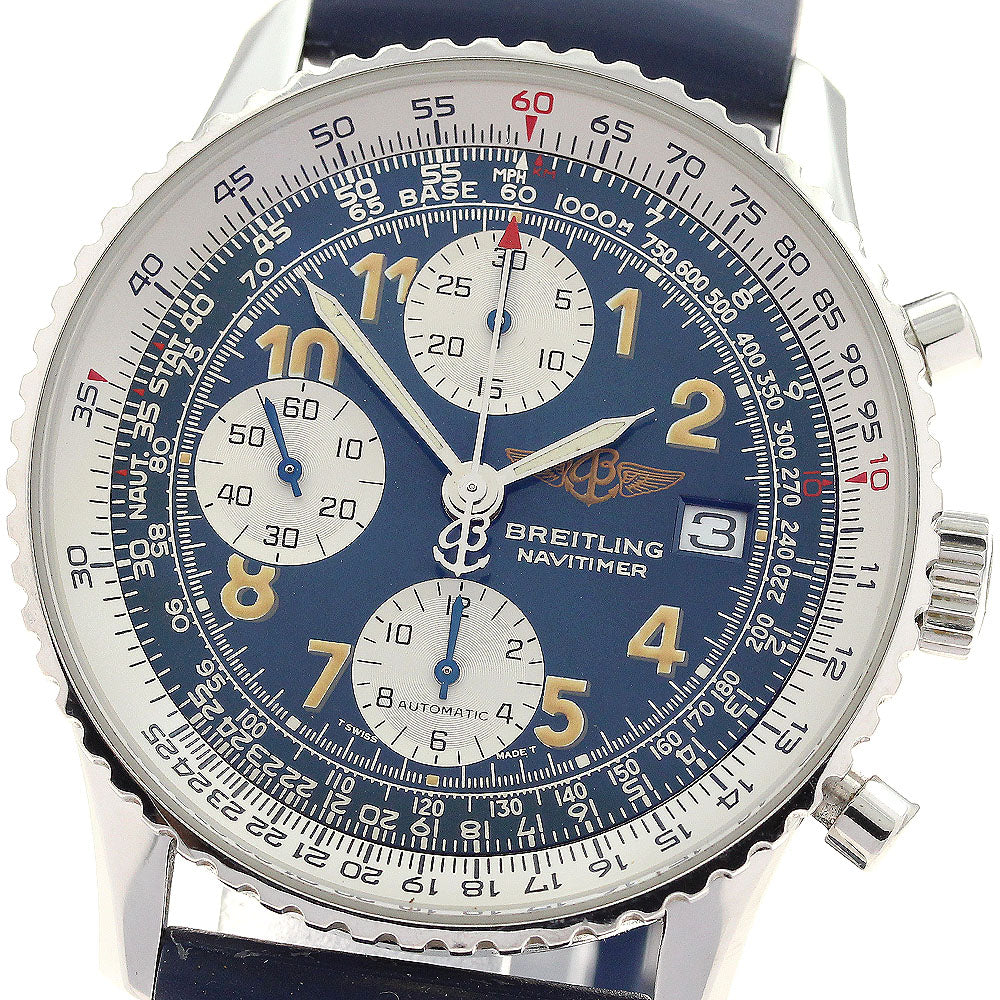 BREITLING Old Navitimer A13022 Chronograph Navy Dial Automatic Men's_890873