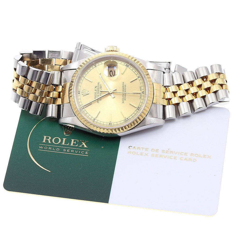 ROLEX Oyster Perpetual DATEJUST 16233 Cal.3135 YG bezel Automatic Men's_890885