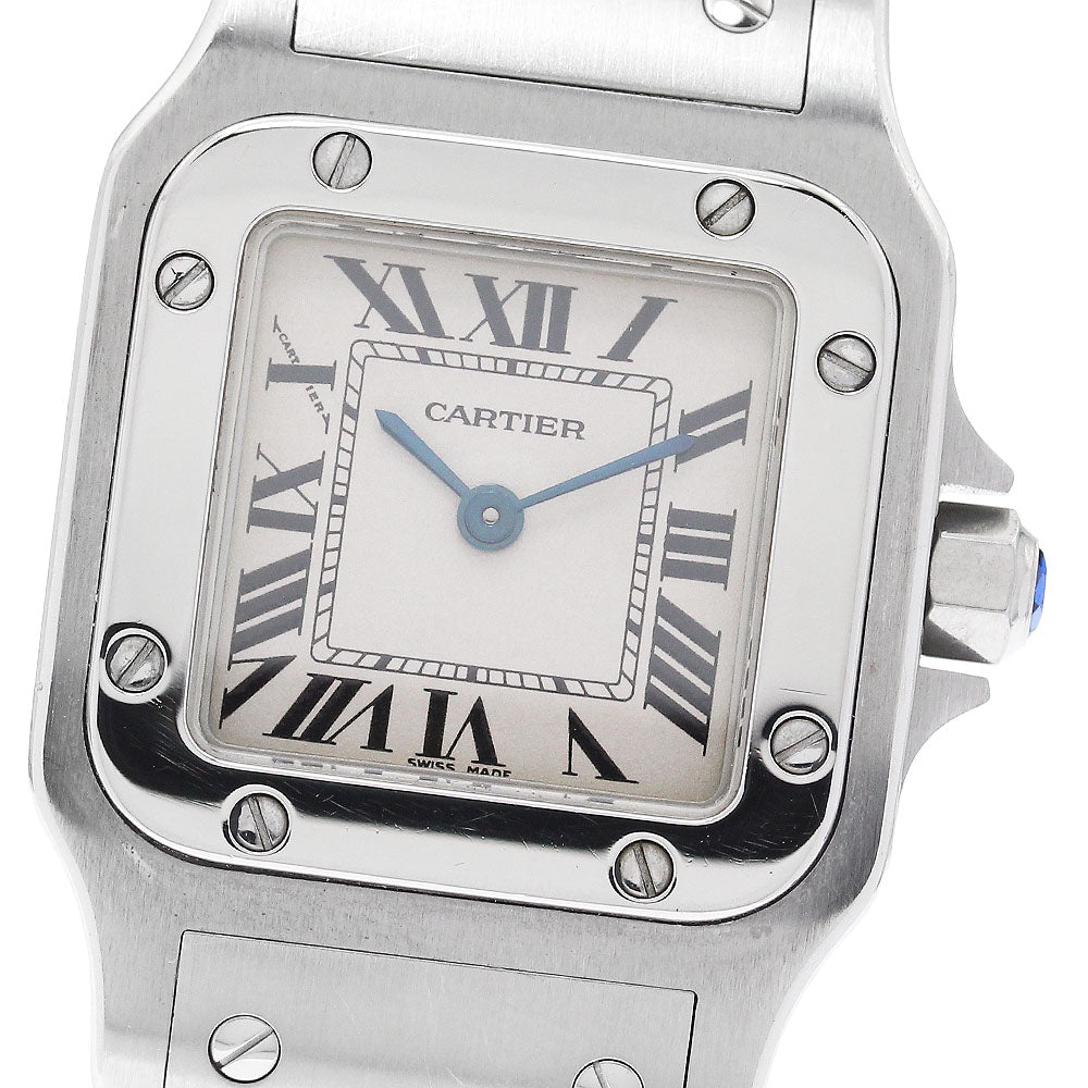 CARTIER Santos GalbeeSM W20056D6 beige Dial Quartz Ladies Watch_890918