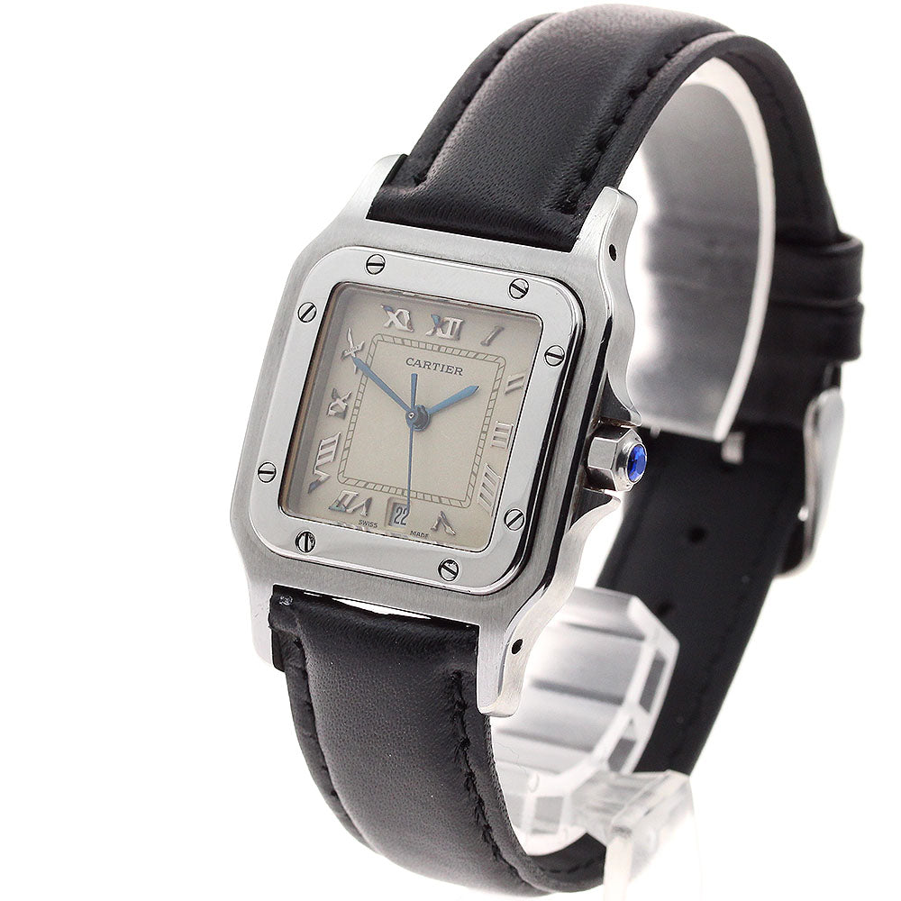 CARTIER Santos GalbeeLM Date beige Dial Quartz Men's Watch_890970