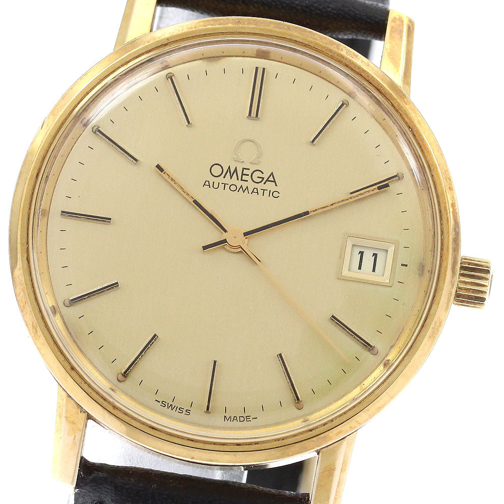 OMEGA 166.0202 Cal.1010 Date gold Dial Automatic Men's Watch_890973