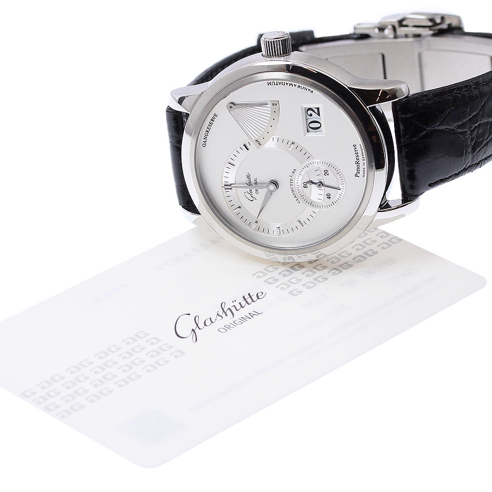 GLASHUTTE ORIGINAL Pano reserve 65-01-02-02-04 Date Silver Dial Hand Winding Men's Watch_890978