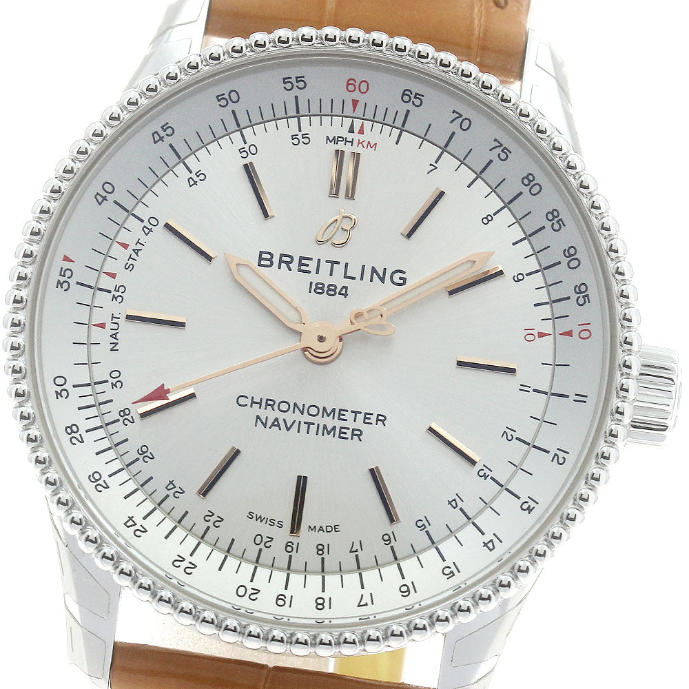BREITLING Navitimer35 A17395 Silver Dial Automatic Ladies Watch_890990