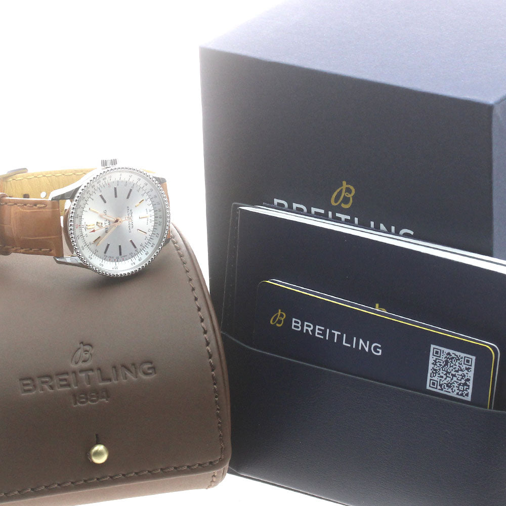 BREITLING Navitimer35 A17395 Silver Dial Automatic Ladies Watch_890990