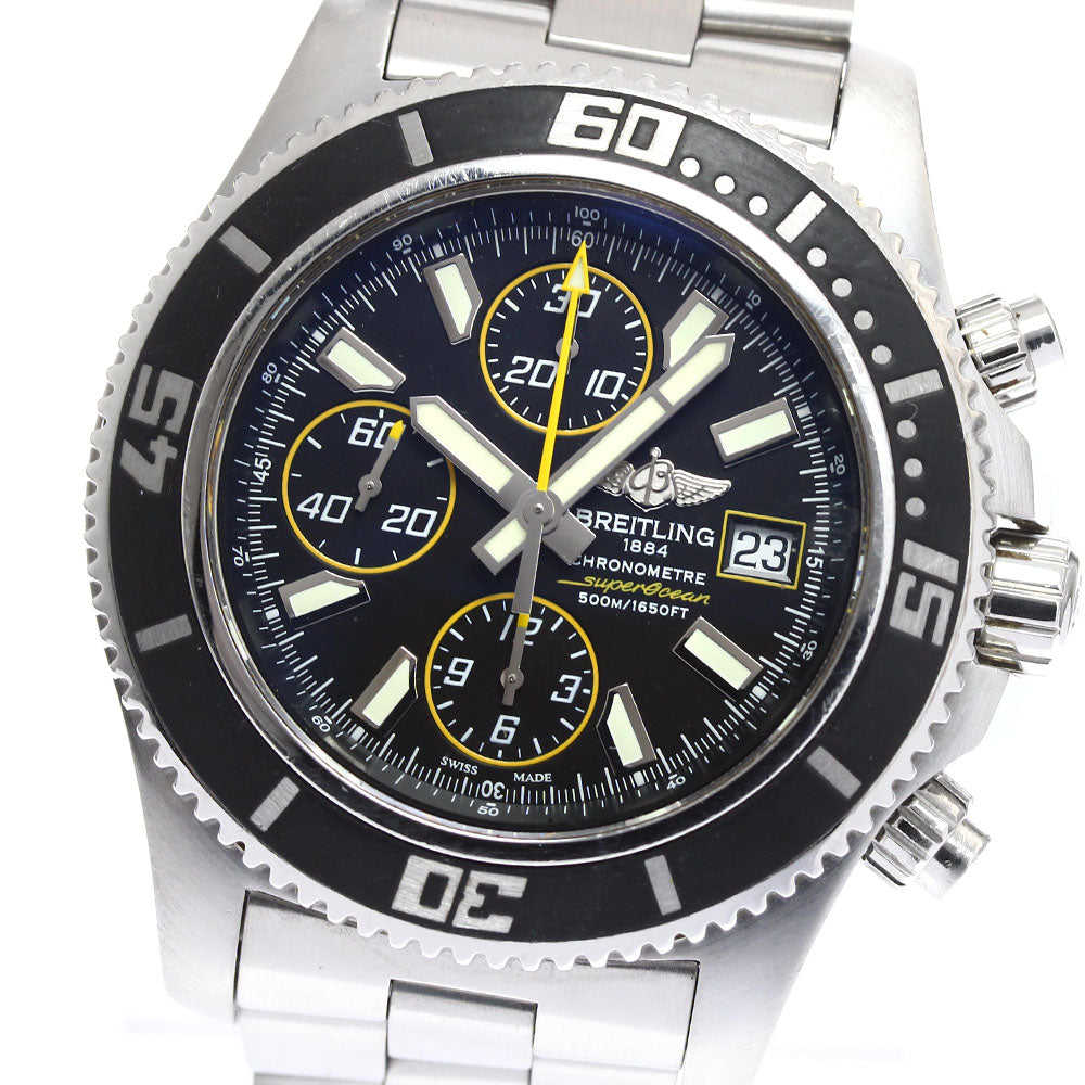 BREITLING Super Ocean A13341 Chronograph black Dial Automatic Men's Watch_890997
