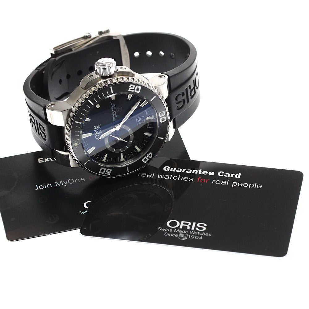 ORIS Aquis 7664 Date Small Second black Dial Automatic Men's Watch_891041