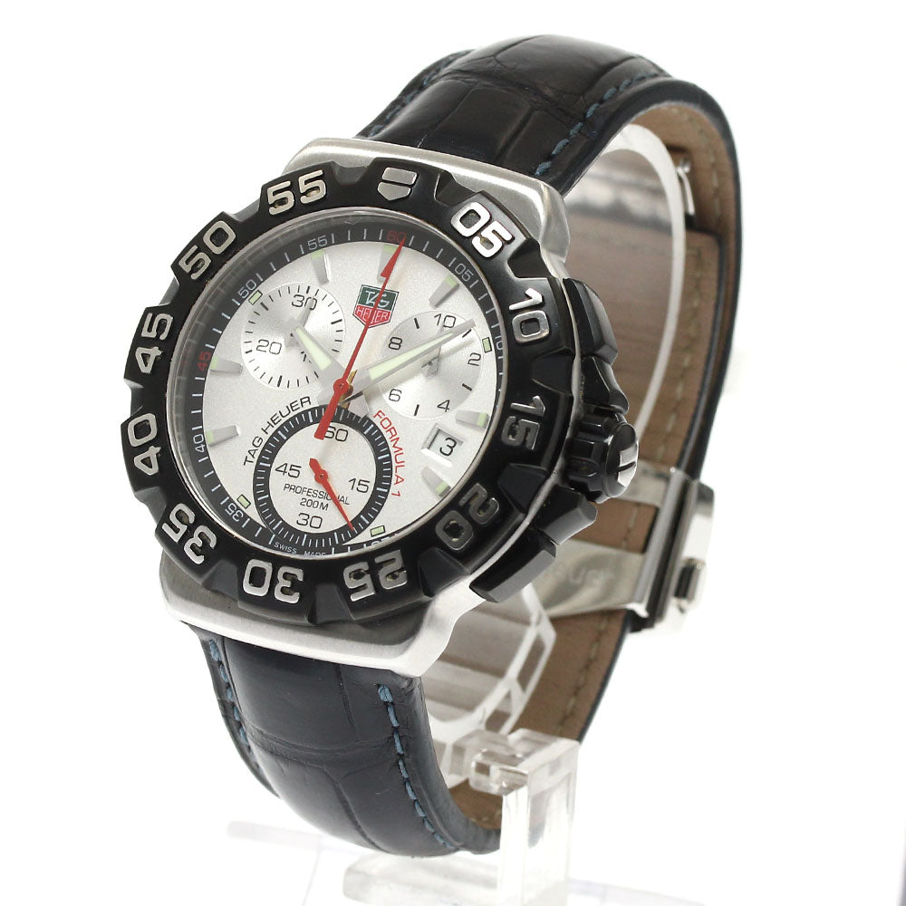 TAG HEUER Formula 1 CAH1111 Chronograph Date Silver Dial Quartz Men's Watch_891048
