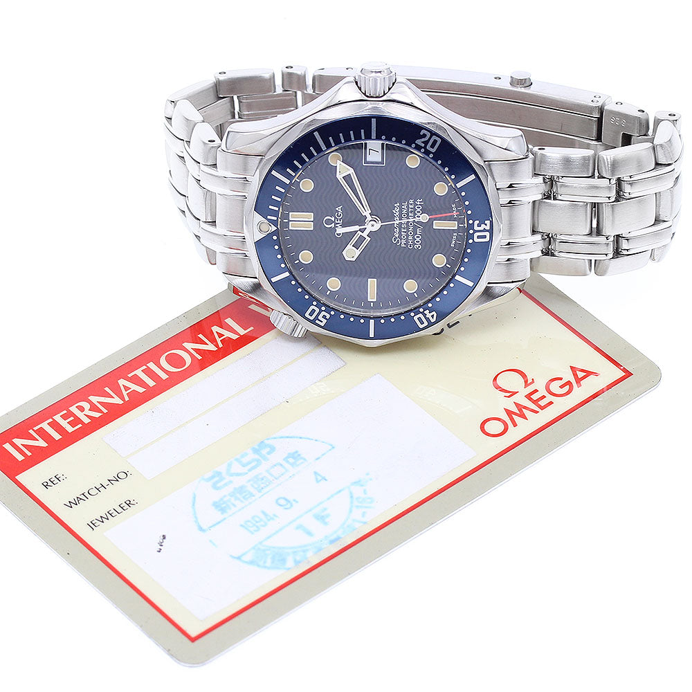 OMEGA Seamaster300 Date Co-Axial Navy Dial Automatic Boy's Watch_891050