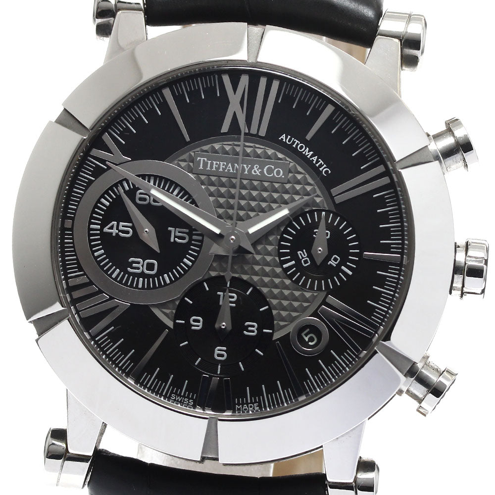 TIFFANY&Co. Atlas Gen Z1000.82.12A10A71A Chronograph black Dial Automatic Men's Watch_891056