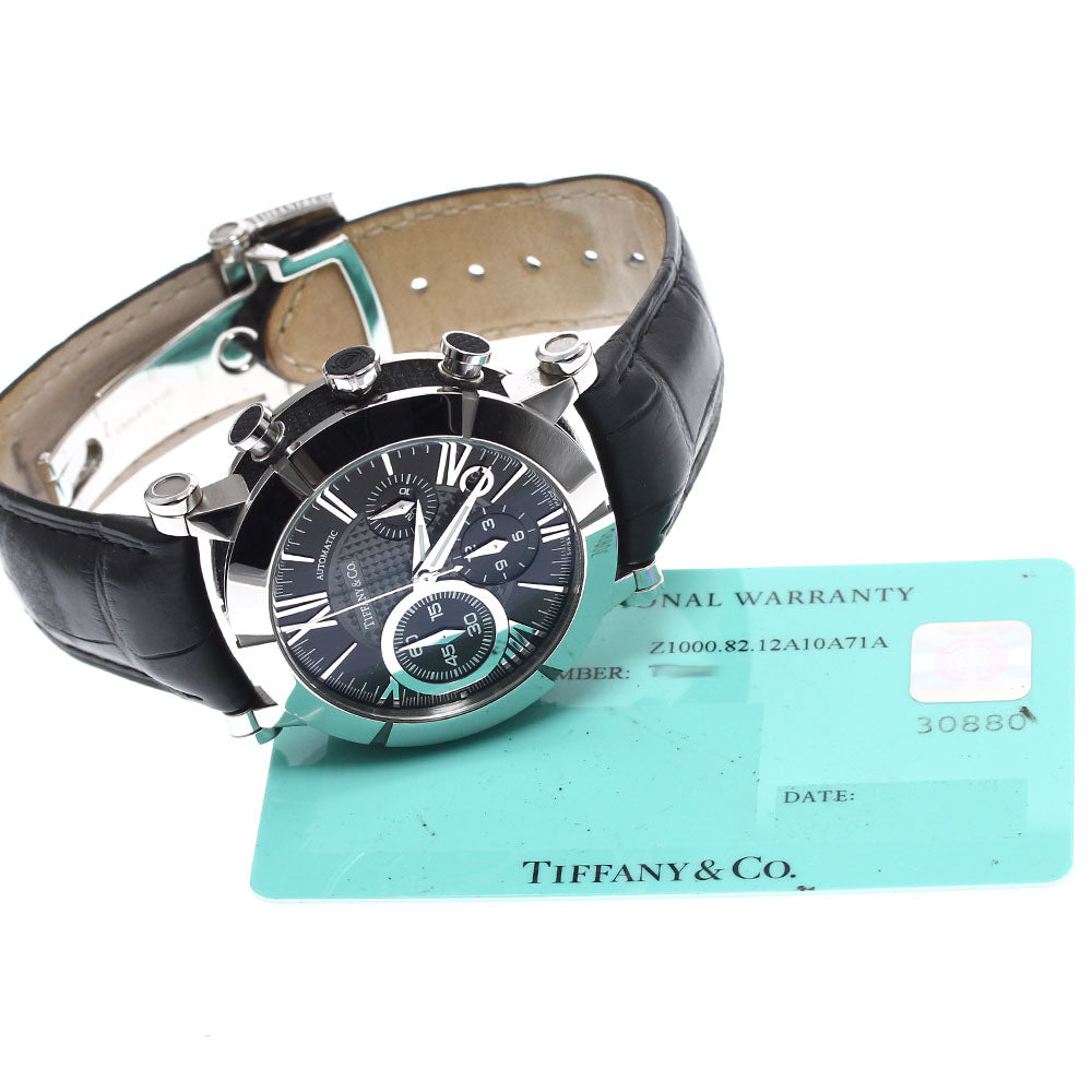 TIFFANY&Co. Atlas Gen Z1000.82.12A10A71A Chronograph black Dial Automatic Men's Watch_891056