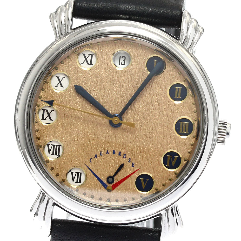 VINCENT CALABRESE Night and day Power reserve Brown Dial Automatic Men's_891057