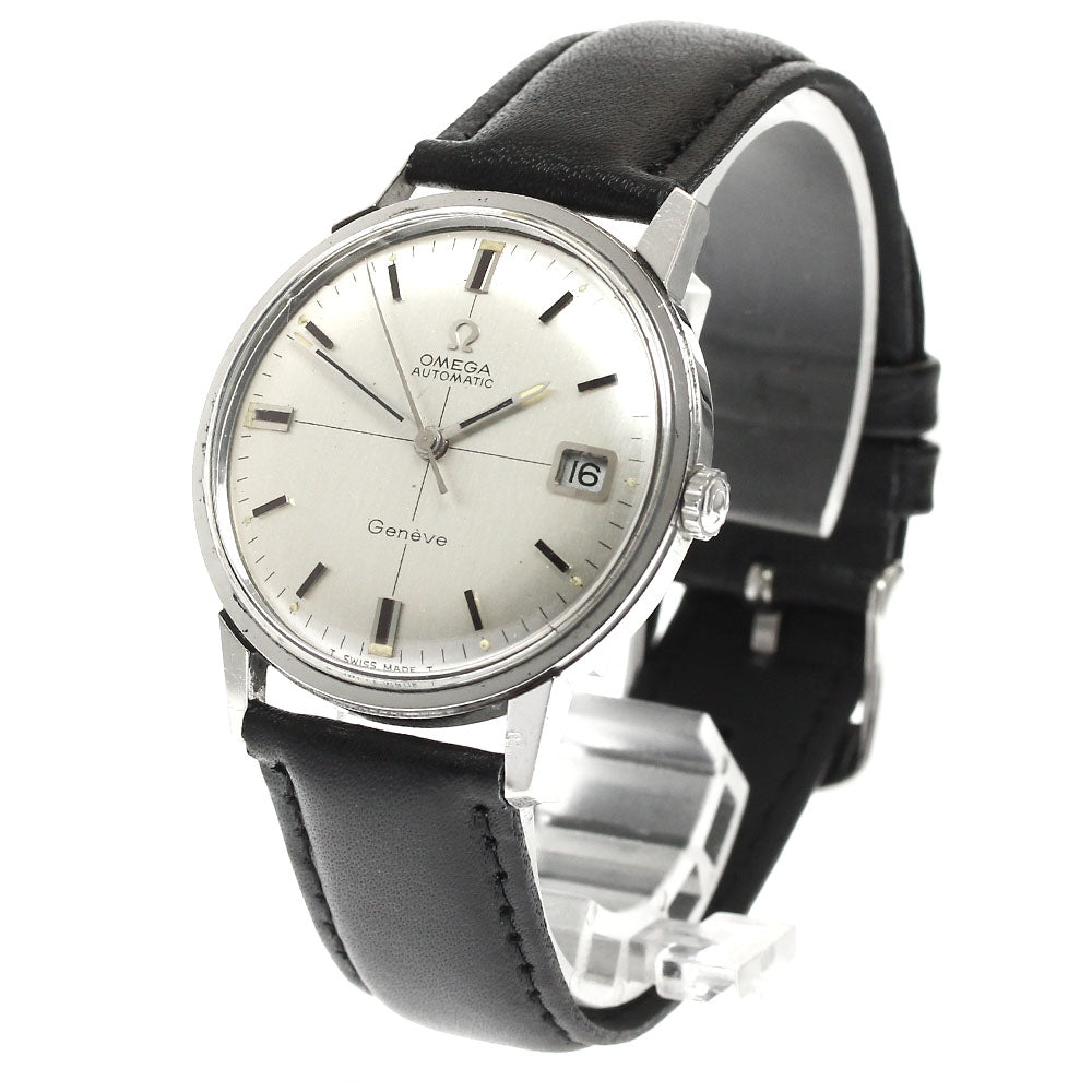 OMEGA Geneve Cross Line 166.002 Date Cal.565 Silver Dial Automatic Men's_891063