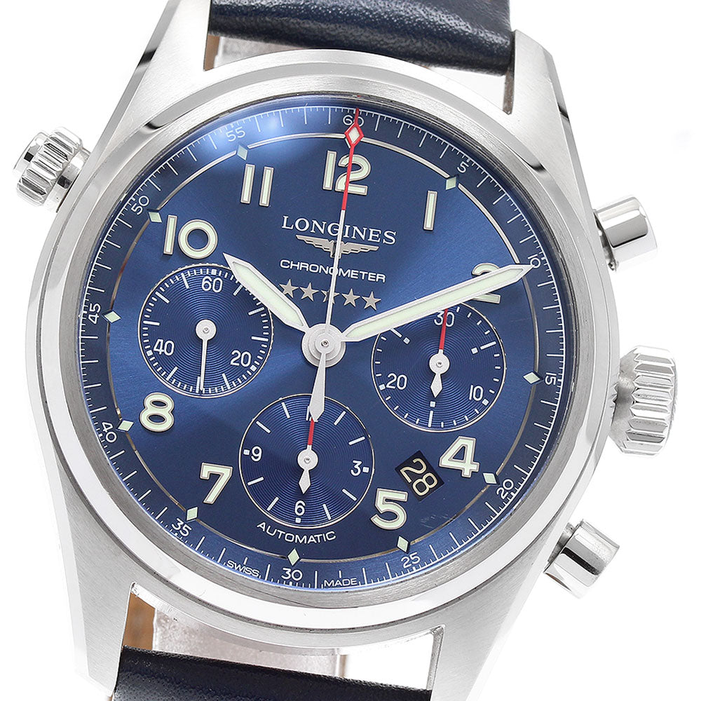 LONGINES Spirit L3.820.4 Chronograph blue Dial Automatic Men's Watch_891066