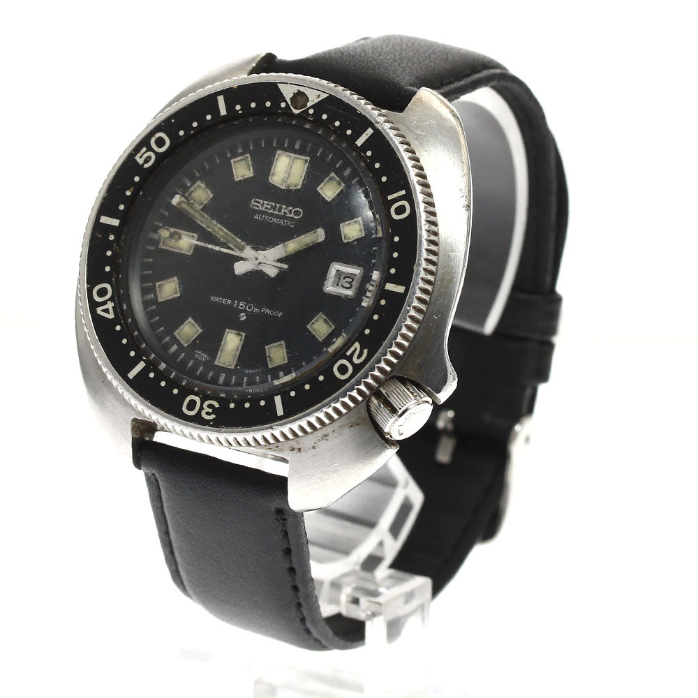 SEIKO Second diver 6105-8110 Date black Dial Automatic Men's Watch_891085