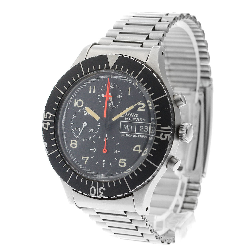 Sinn military pilot 156.B Chronograph day date black Dial Automatic Men's_891086