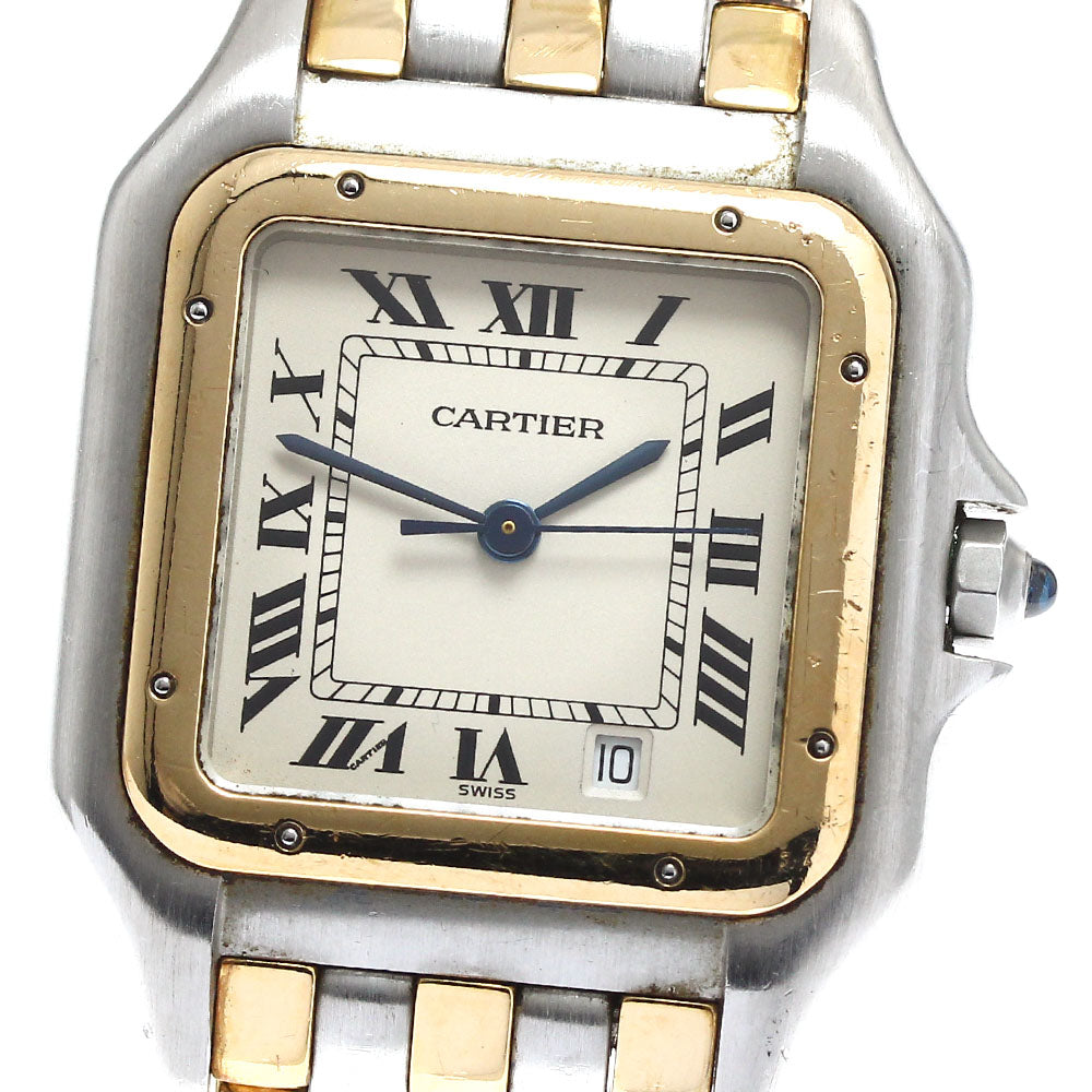 CARTIER PANTHEREMM 83083244 3 rows beige Dial Quartz Boy's Watch_891102