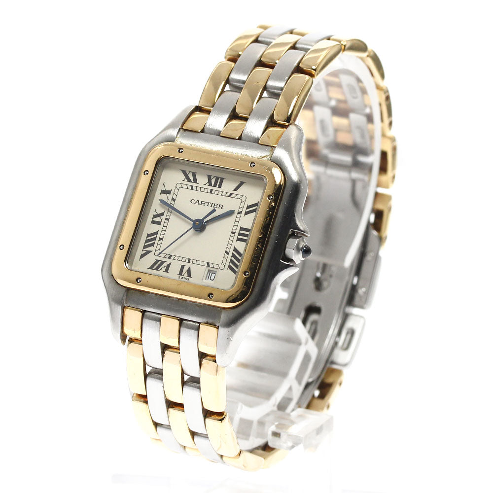 CARTIER PANTHEREMM 83083244 3 rows beige Dial Quartz Boy's Watch_891102
