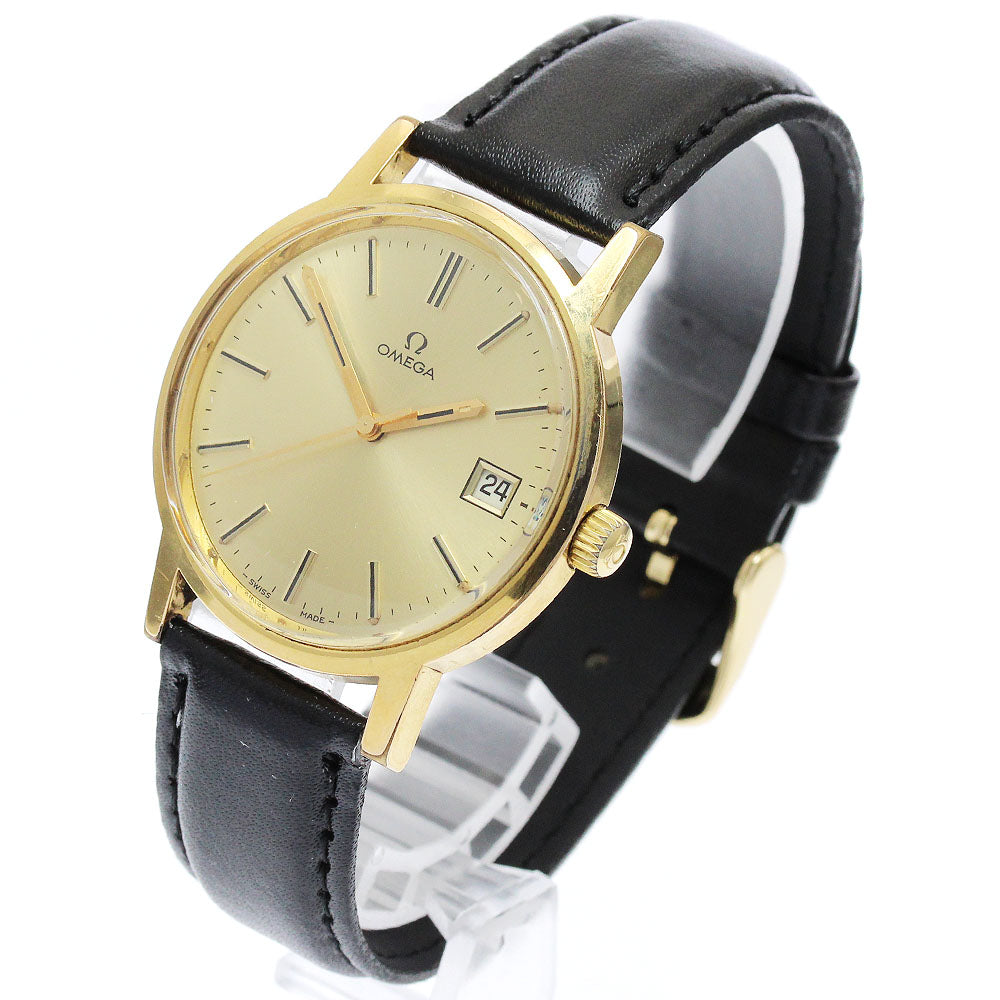 OMEGA 136-0104 Date Cal.1030 Gold Dial Hand Winding Men's Watch_891124