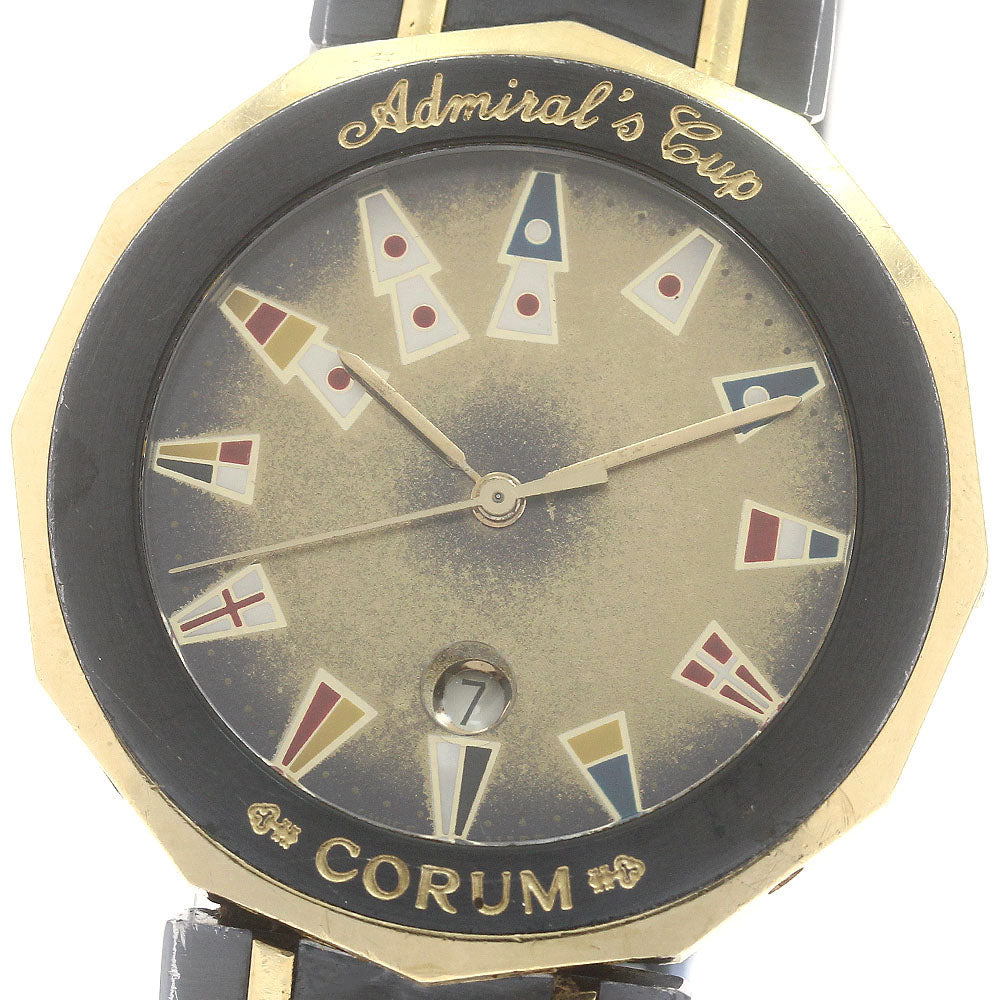 CORUM Admirals cup 99.810.31V-52 Date Navy Dial Quartz Men's Watch_891143