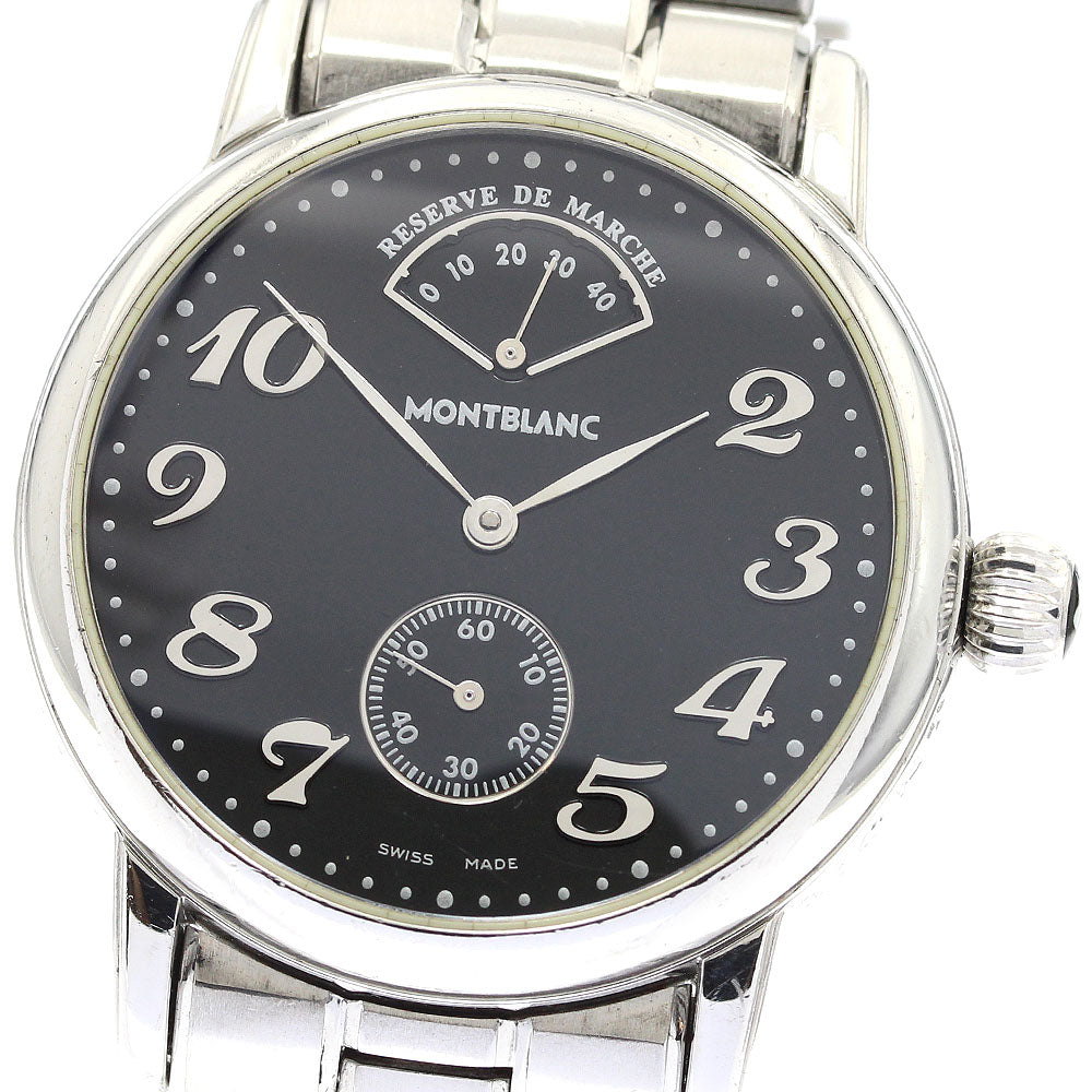 MONTBLANC Meisterstic 7017 Power reserve black Dial Hand Winding Men's_891162