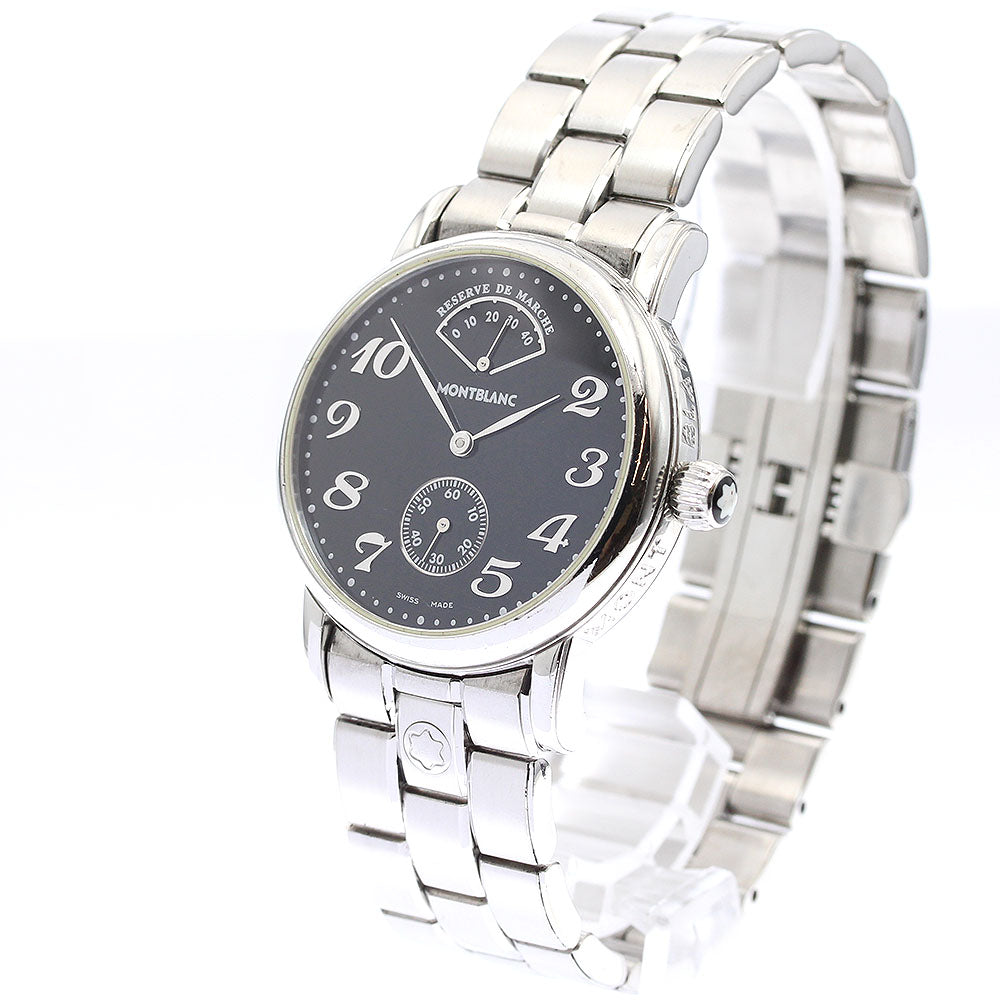 MONTBLANC Meisterstic 7017 Power reserve black Dial Hand Winding Men's_891162