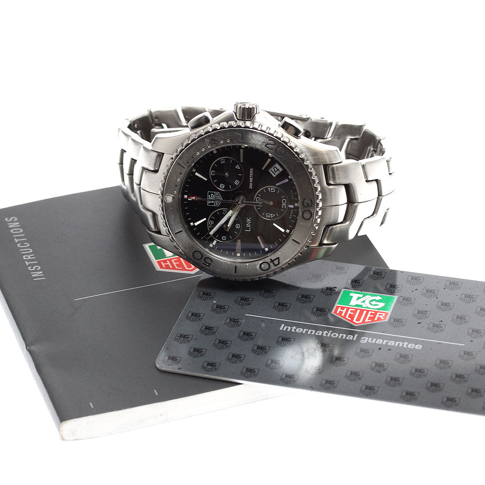 TAG HEUER Link CJ1110.BA0576 Chronograph black Dial Quartz Men's Watch_891191