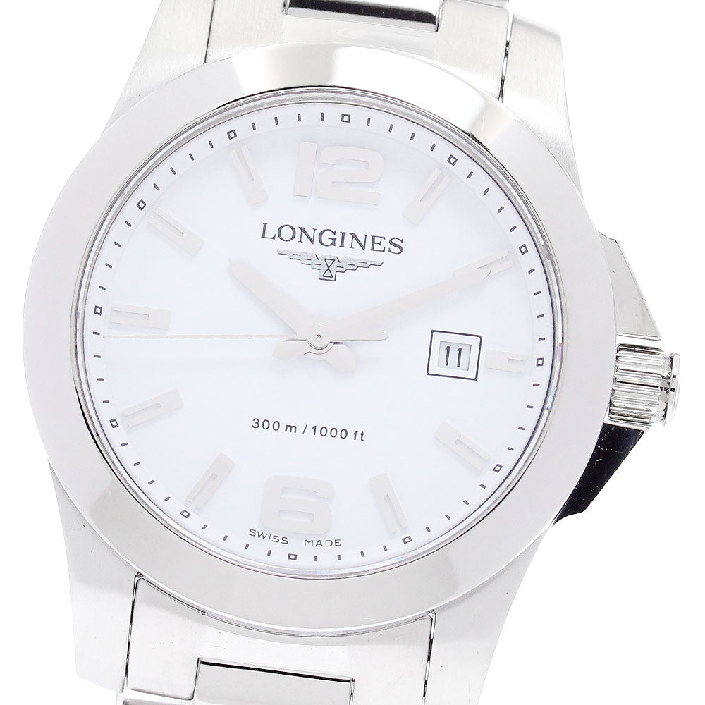 LONGINES Conquest L3.277.4 Date white Dial Quartz Ladies Watch_891192