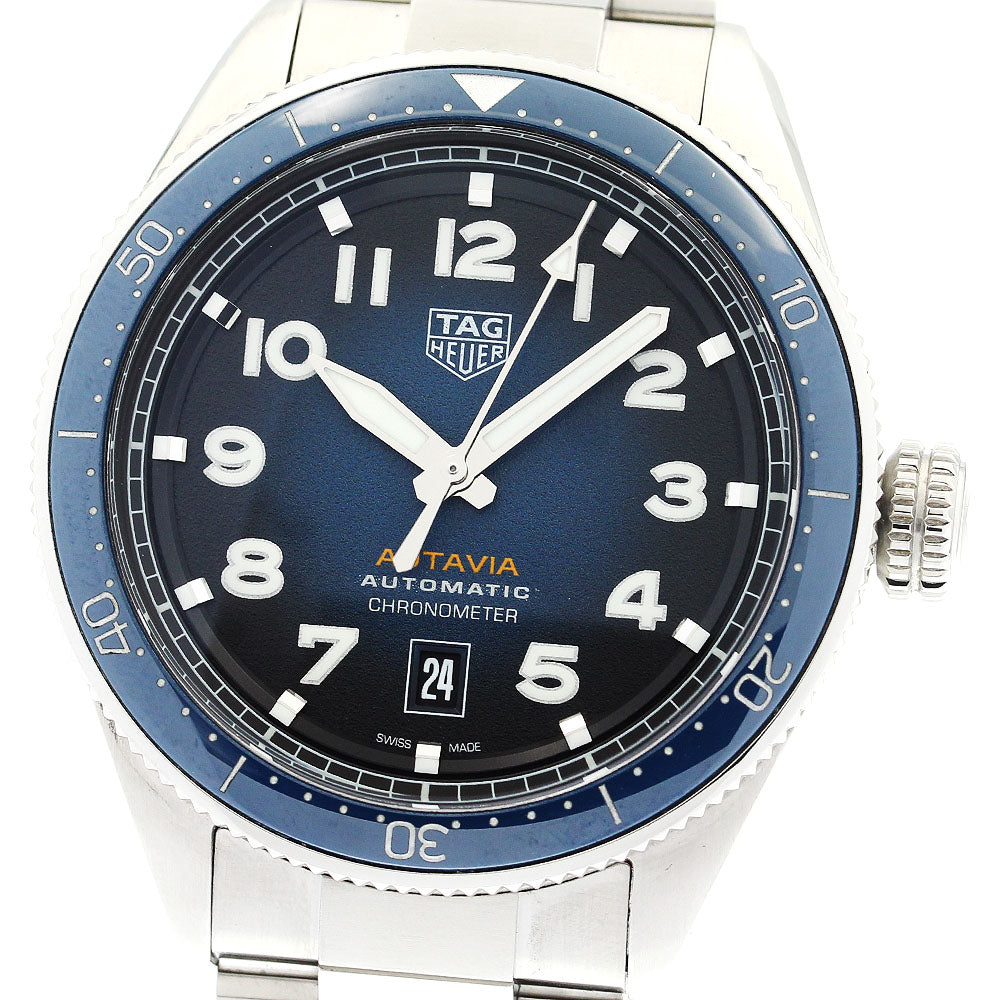 TAG HEUER autavia WBE5116 Date Blue gradation Dial Automatic Men's Watch_891194