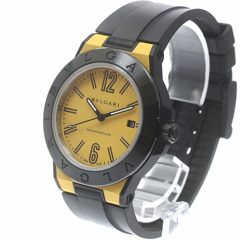 BVLGARI Diagono Magnesium DG41SMC Date yellow Dial Automatic Men's Watch_891200