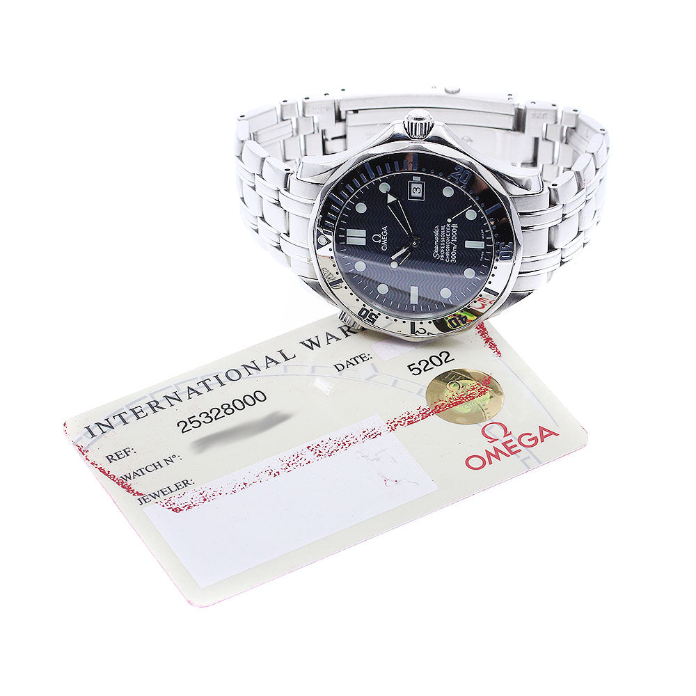 OMEGA Seamaster300 2532.80 Date Navy Dial Automatic Men's Watch_891210
