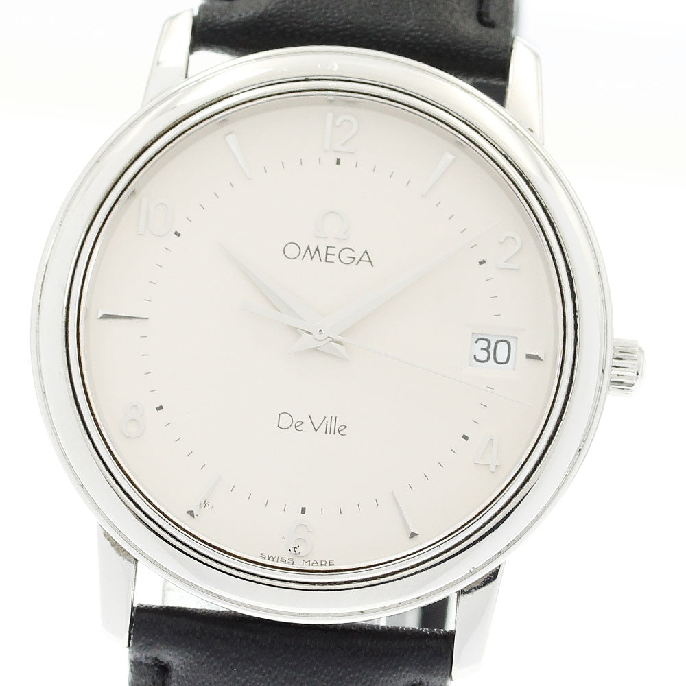 OMEGA De Ville Prestige Date Silver Dial Quartz Men's Watch_891222
