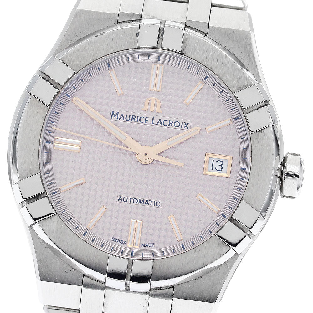 Maurice Lacroix Icon AI6007-SS002-731-1 Date Pink Dial Automatic Men's_891224