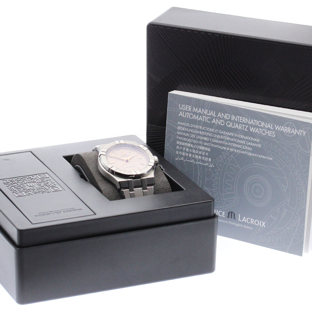 Maurice Lacroix Icon AI6007-SS002-731-1 Date Pink Dial Automatic Men's_891224