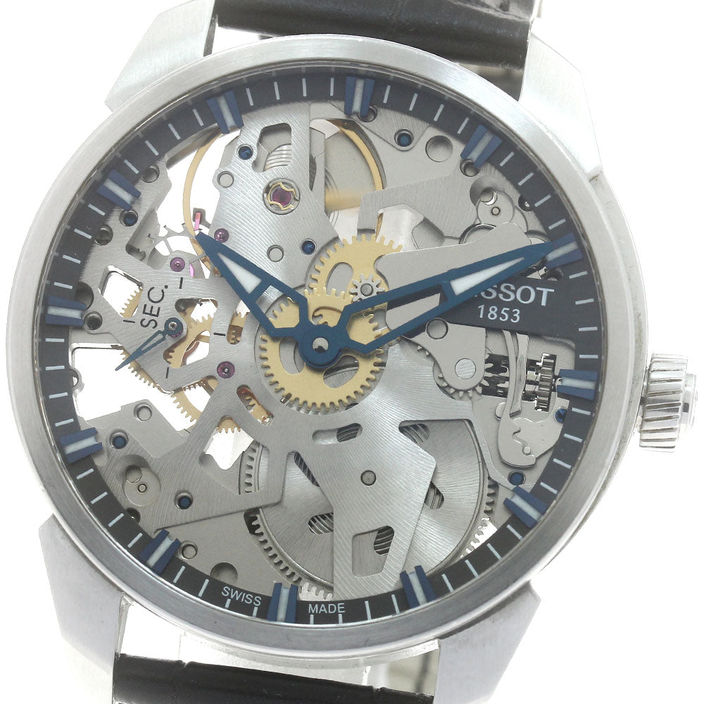 TISSOT T-Complication Skelete T070405A skeleton Dial Hand Winding Men's Watch_891232