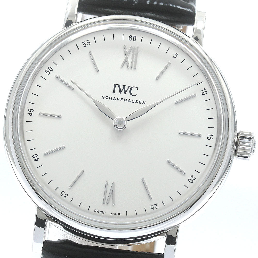IWC SCHAFFHAUSEN Portofino Pure Classic IW511102 Hand Wind white Dial Hand Winding Men's Watch_891258